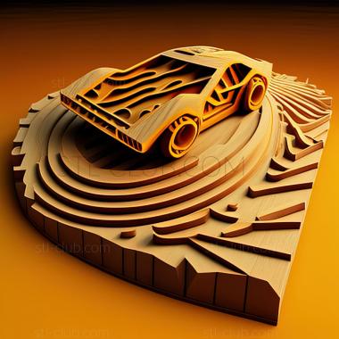 3D модель St Hot Wheels Stunt Track Driver 2 Getn Dirty игра (STL)